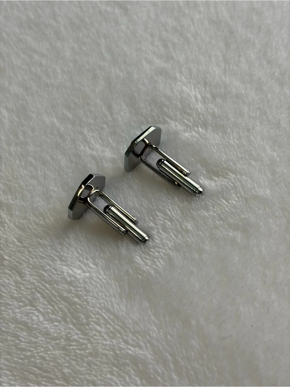 Bvlgari Cuff Links - silver tone Bulgari cufflinks
